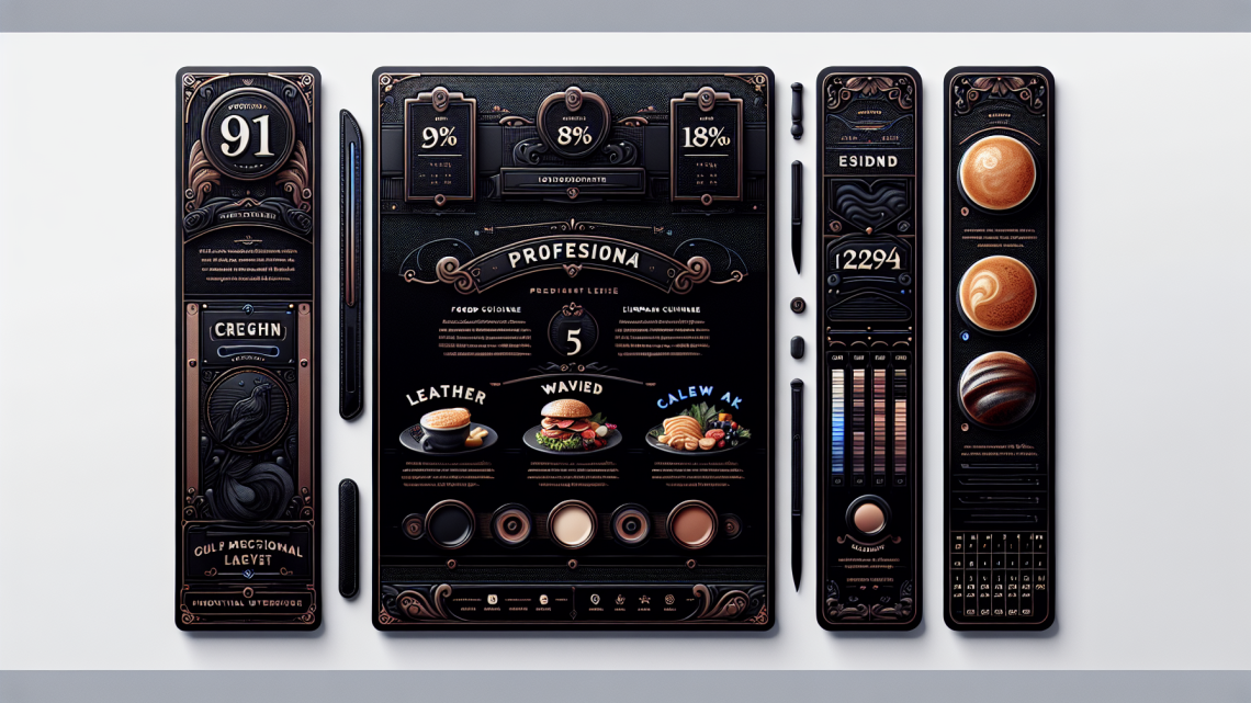 Меню борд. кофейня. готика стиль.