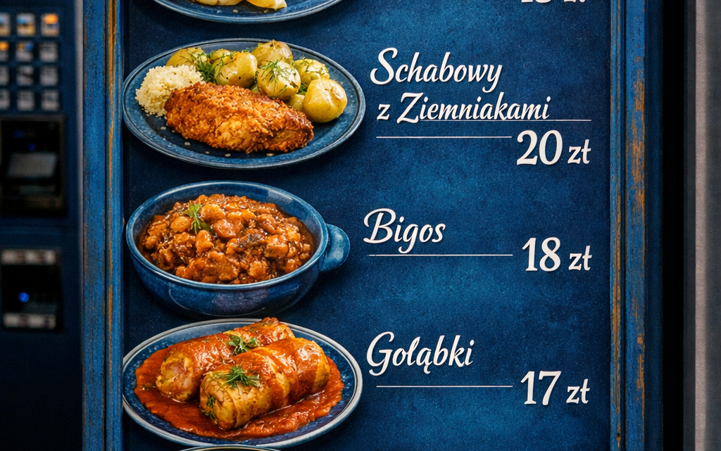 Меню борд. автомат-кафе. европейский стиль.