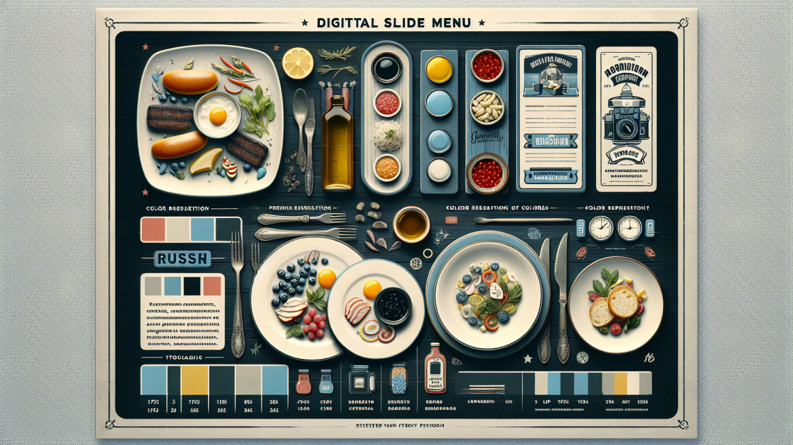 Меню борд. бургерная. ретро стиль.