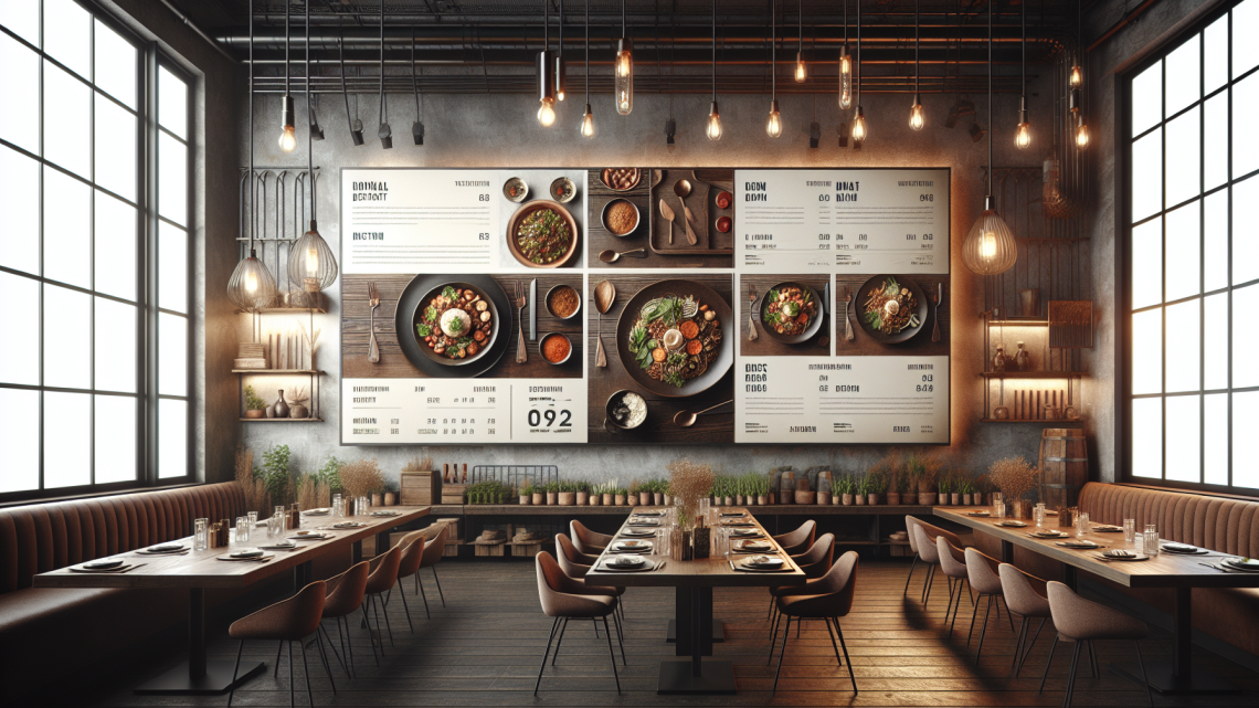 Меню борд. кафе. лофт стиль.