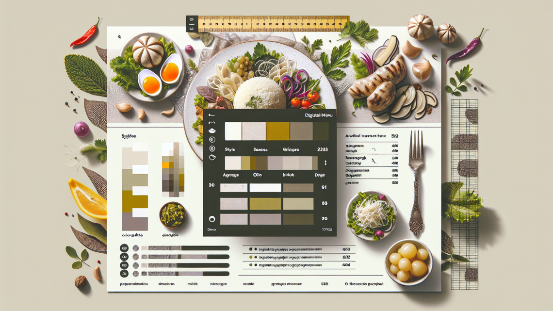 Меню борд. автомат-кафе. авангард стиль.