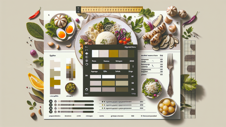 Меню борд. автомат-кафе. авангард стиль.