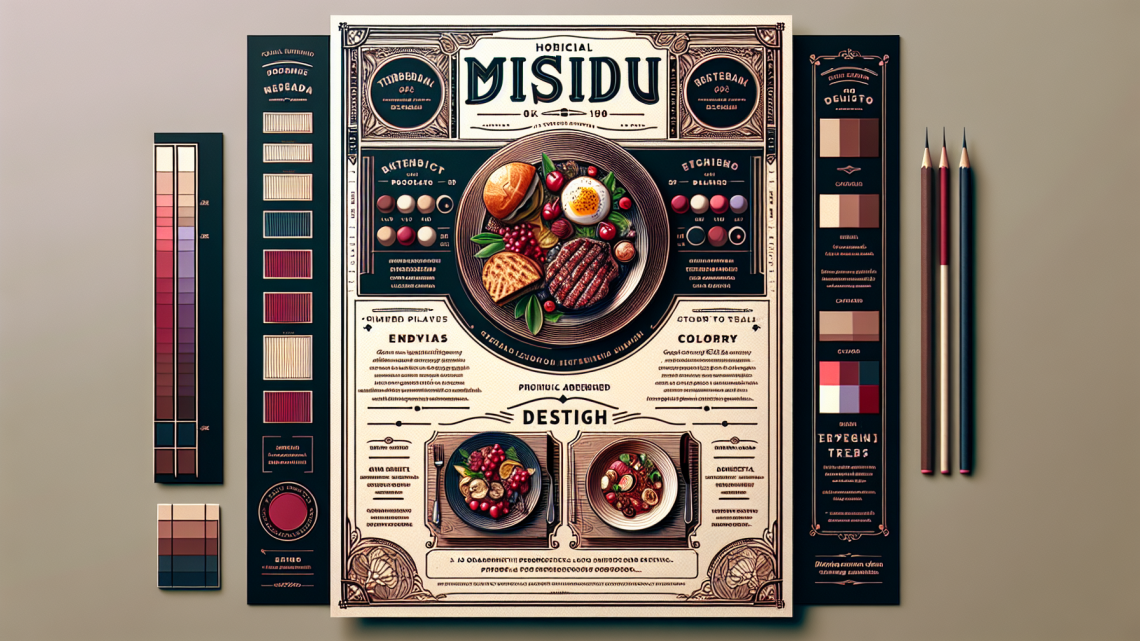 Меню борд. ресторан-быстрого-питания. авангард стиль.