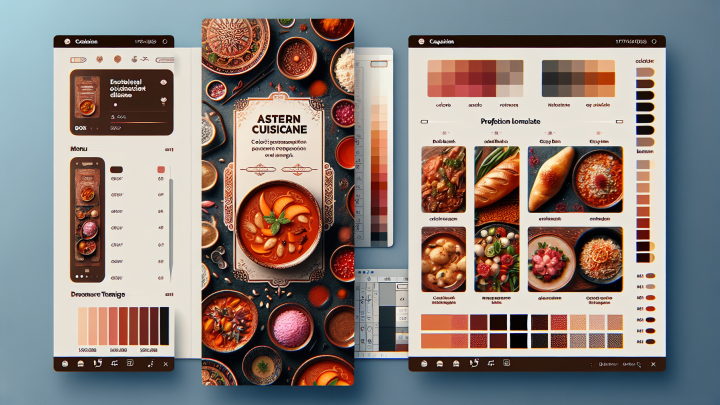 Меню борд. шаурмичная. кавказский стиль.