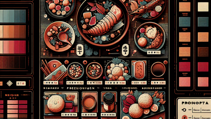 Меню борд. автомат-кафе. японский стиль.