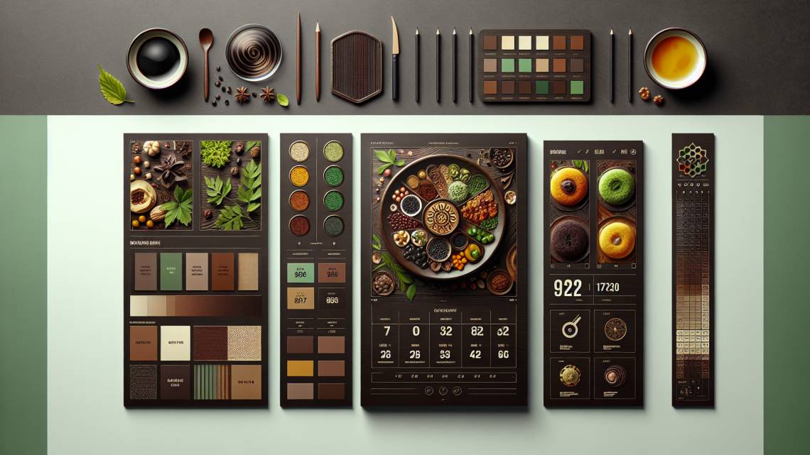 Меню борд. вок-суши. авангард стиль.