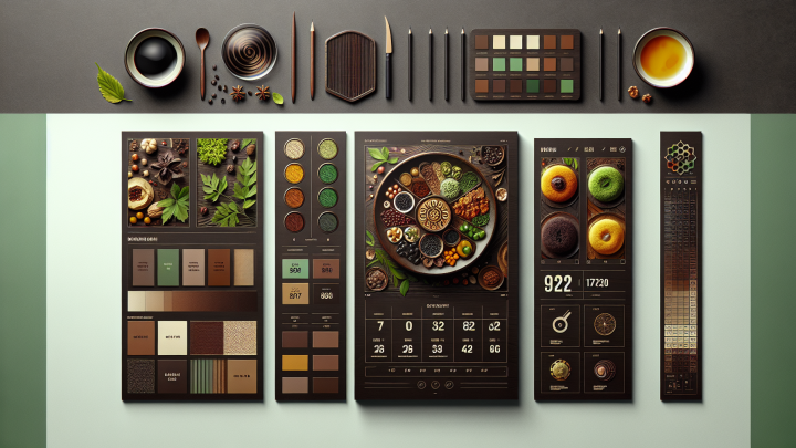 Меню борд. вок-суши. авангард стиль.