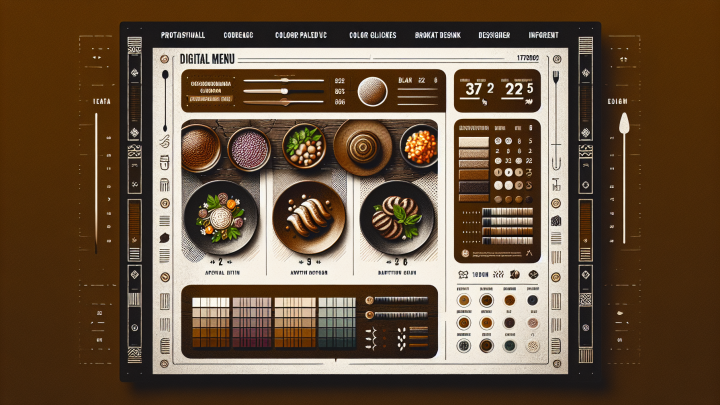Меню борд. вок-суши. авангард стиль.