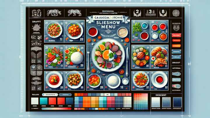 Меню борд. автомат-кафе. кавказский стиль.