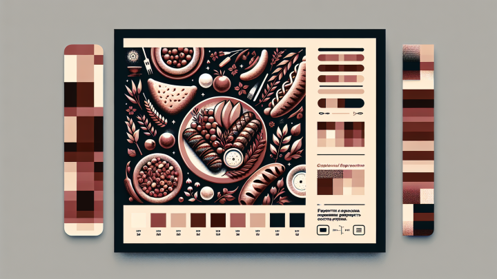 Меню борд. паб. авангард стиль.