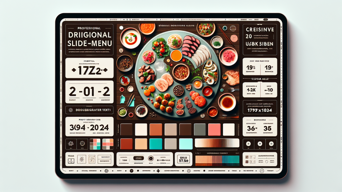 Меню борд. автомат-кафе. авангард стиль.