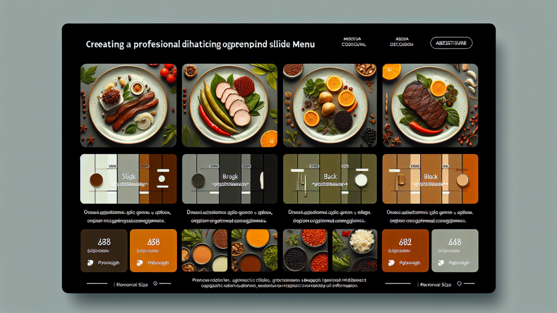 Меню борд. автомат-кафе. авангард стиль.