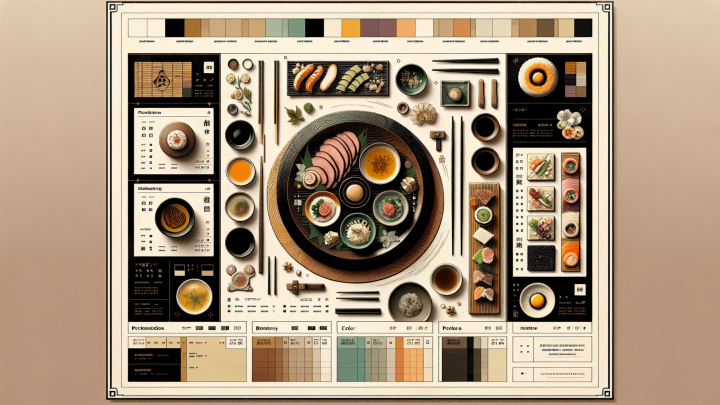 Меню борд. вок-суши. авангард стиль.