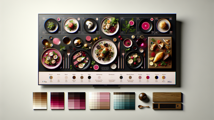 Меню борд. кафе-кондитерская. авангард стиль.