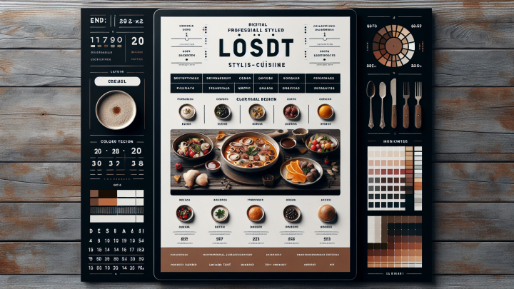 Меню борд. кафе. лофт стиль.