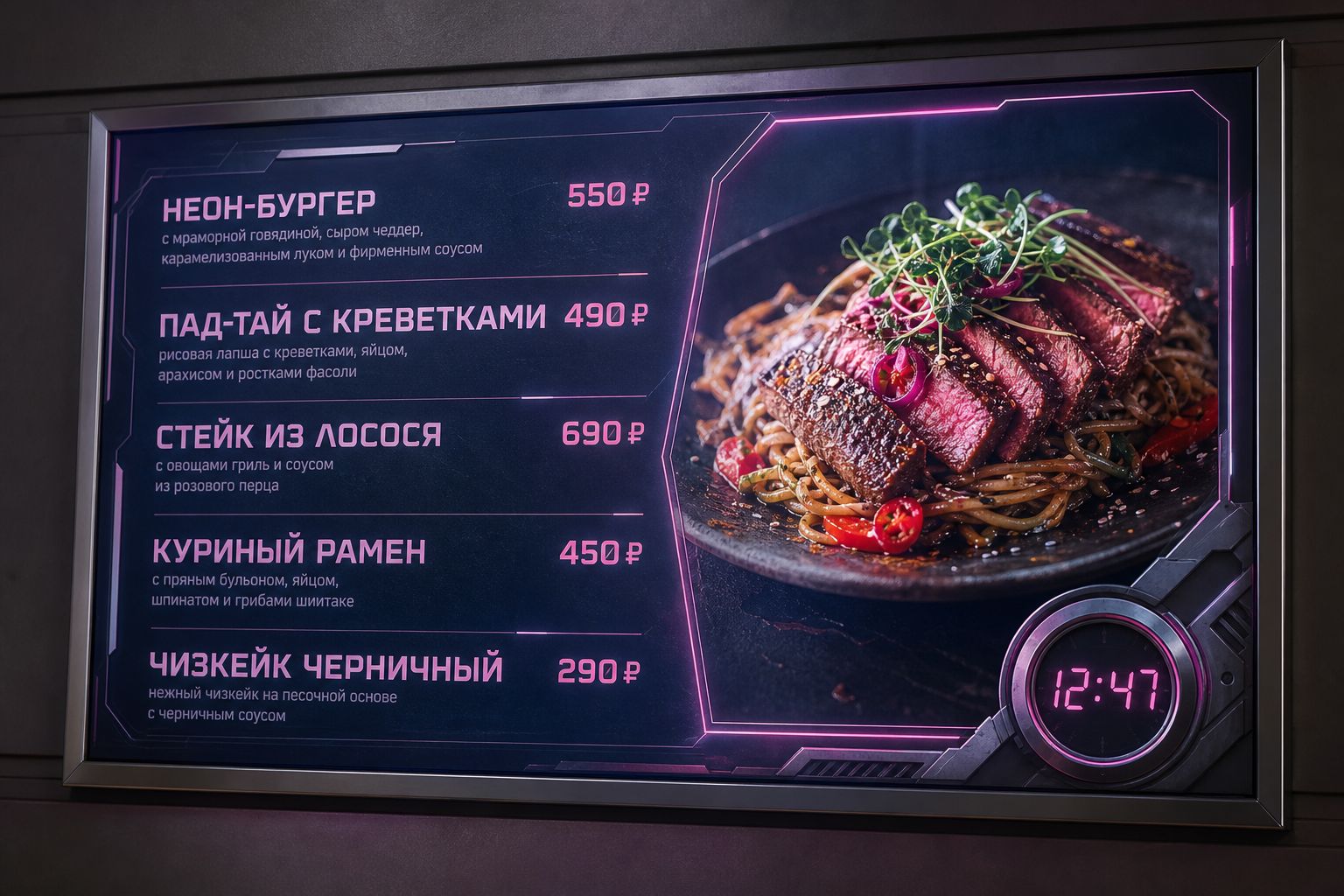 Меню борд