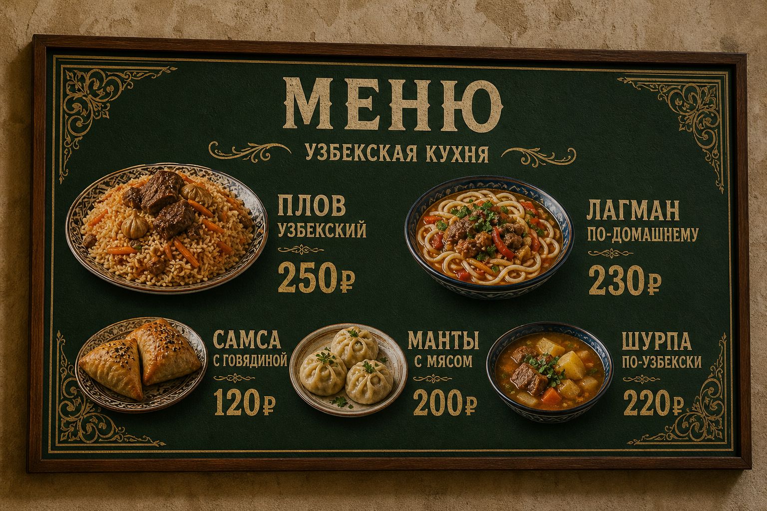 Меню борд